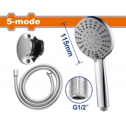 DUCHA TELEFONO 5 FUNCIONES 11.5CM + FLEXIBLE 1.5M WADFOW WSHS3403