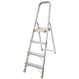 ESCALERA DOMESTICA 4 ESCALONES ALUMINIO INGCO