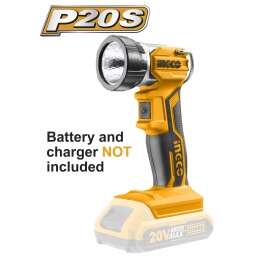 LINTERNA A BATERIA 20V 3.2W 225LUMENS LINEA P20S INGCO CWLI2001