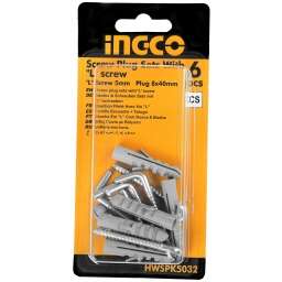 SET PITON "L" C/TACO 8 MM 6 SET X BLISTER
