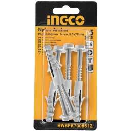 SET TORNILLO HEXAGONAL C/TACO 10 MM 5 SET X BLISTER