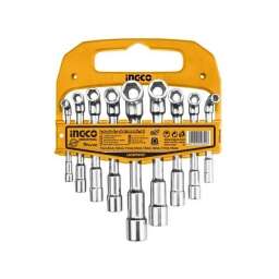 JUEGO DE LLAVE DADOS EN L INGCO LASWT0901 INDUSTRIAL CR-V