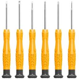 JUEGO DESTORNILLADORES PRECISION INGCO AMARILLOS HKSD0618