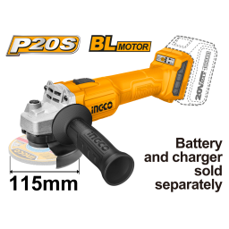 AMOLADORA A BATERIA 20V P20S BRUSH LESS SBATERIA CAGLI20157