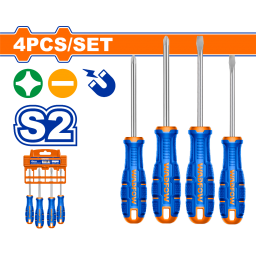 SET X 4 DESTORNILLADORES S2 PALETAPHILLIPS IMANTADO WADFOW WSSA404