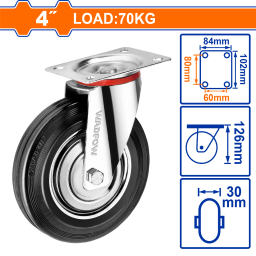 RUEDA METALGOMA GIRATORIA 4 WADFOW WJL3342