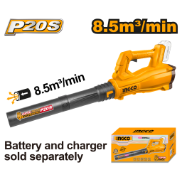 SOPLADORA A BATERIA 20V P20S 8.5 M3MIN SIN BAT SIN CARG INGCO CABLI20323