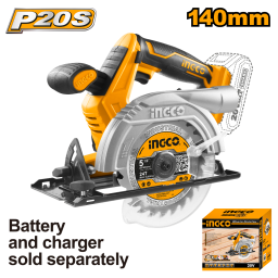 SIERRA CIRCULAR 5 12 A BATERIA 20 VOLT INGCO CSLI1401 LINEA P20S