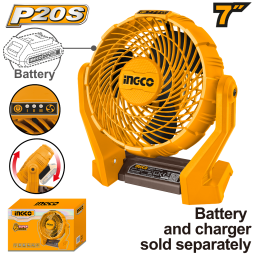 VENTILADOR A BATERIA  7  20V P20S SIN BAT SIN CARG INGCO CFALI2007