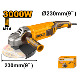 AMOLADORA ANGULAR 9 3000W 230MM INGCO AG30008 6300RPM