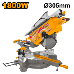 SIERRA 2 EN 1 INGLETADORA DESLIZANTE Y CIRCULAR DE MESA 12'' INGCO MT2S18002 GUIA LASER