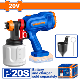 PISTOLA DE PINTAR A BATERIA 20V P20S 650ML/MIN SIN BAT SIN CARG WADFOW WSU3066