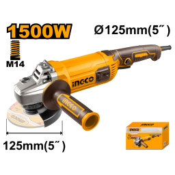AMOLADORA ANGULAR 5" 1500W 9300RPM 125MM INGCO AG150028