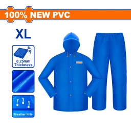 EQUIPO DE LLUVIA CAMPERA Y PANTALN TALLE XL PVC WADFOW WRC30XL