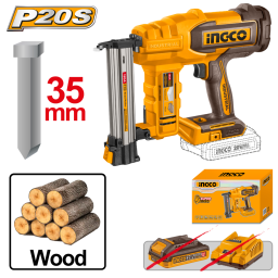 CLAVADORA A BATERA P20S 20V 35MM CACCESORIOS INGCO CBNLI2005