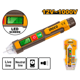 DETECTOR DE VOLTAJE AC 12V~1000V INGCO VD210003