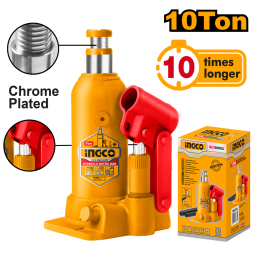 GATO HIDRÁULICO TIPO BOTELLA 10 TON INGCO HBJ1004