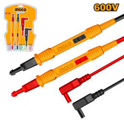 CABLES DE PRUEBA P/TESTER MULTIMETRO CAT III 600V 80CM INGCO HTL30851
