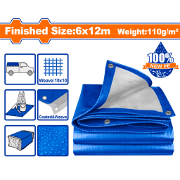 LONA 6X12MT AZUL 110GR/M2 WADFOW WTQ1862