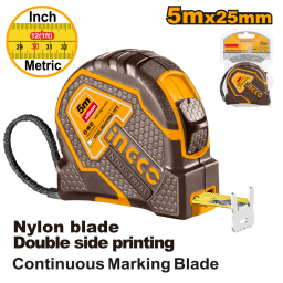 CINTA METRICA 5MX25MM INDUSTRIAL INGCO HSMT8805