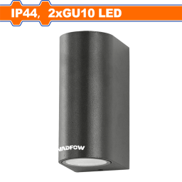 FOCO EXTERIOR/INTERIOR LED DE PARED DOBLE GU10 IP44 WADFOW WDN8502A