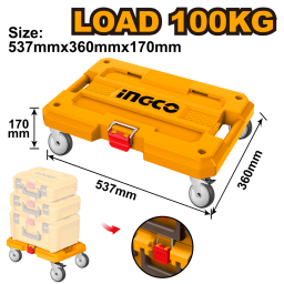 PLATAFORMA DE CARGA RODANTE 100KG INGCO HHWB61001