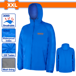 CAMPERA DE LLUVIA WADFOW TALLE XXL AZUL WJKT1XXL