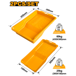 SET X2PCS BANDEJA PARA PINTAR INGCO CHPTT435105