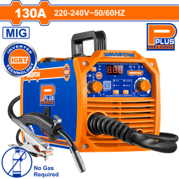 SOLDADORA INVERTER 130A MIG NO GAS 220-240V WADFOW WWFC1301
