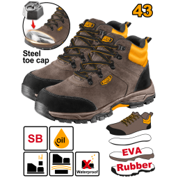 BOTAS DE SEGURIDAD SB CON PUNTERA ACERO TALLE 43 INGCO SSH11SB.43