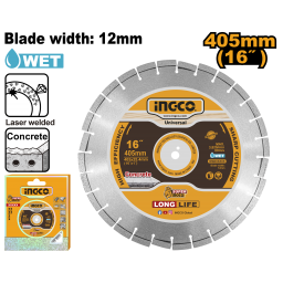 DISCO PARA MAQUINA PAVIMENTO 405MM 16" HORMIGON INGCO DMD044053